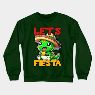 Let's Fiesta Dino Ankylosaurus Crewneck Sweatshirt